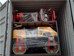 20臺壓路機、鉆孔取芯機以及路面切割機出口新加坡