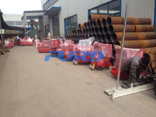 福瑞得機(jī)械激光整平機(jī)、座駕壓路機(jī)、手扶壓路機(jī)、大灌縫機(jī)等及時(shí)包裝發(fā)貨